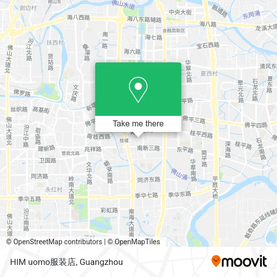 HIM uomo服装店 map