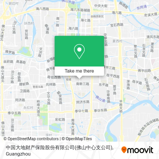 中国大地财产保险股份有限公司(佛山中心支公司) map