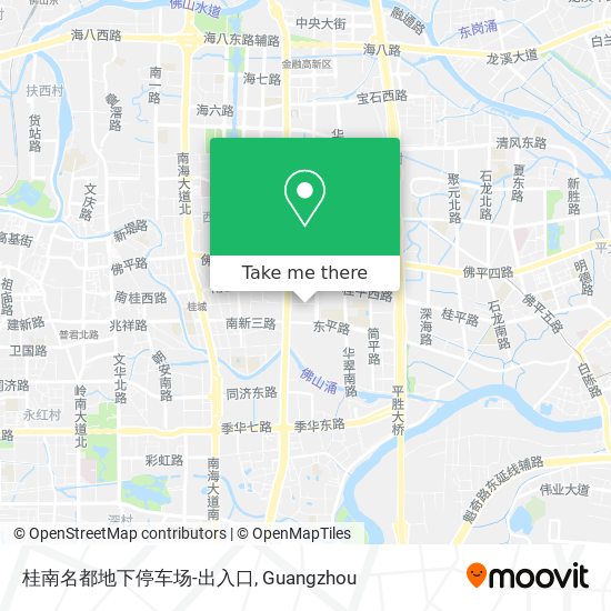 桂南名都地下停车场-出入口 map