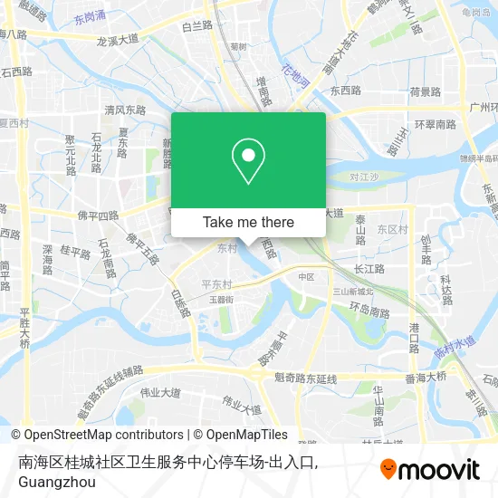 南海区桂城社区卫生服务中心停车场-出入口 map