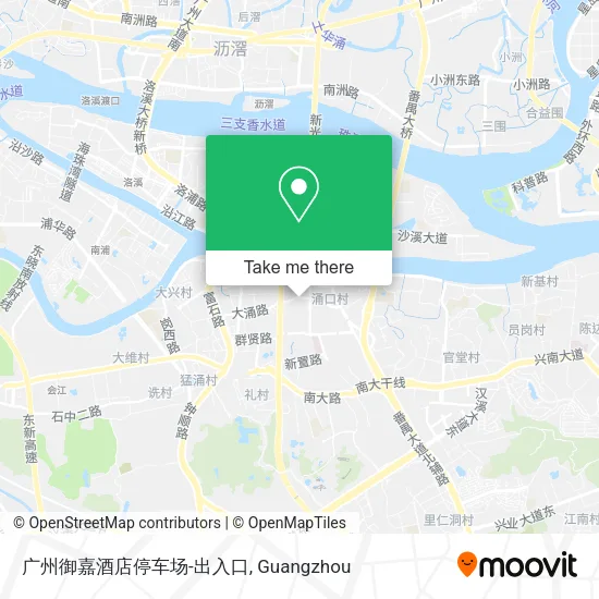 广州御嘉酒店停车场-出入口 map