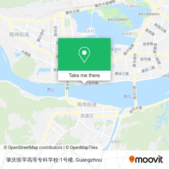 肇庆医学高等专科学校-1号楼 map