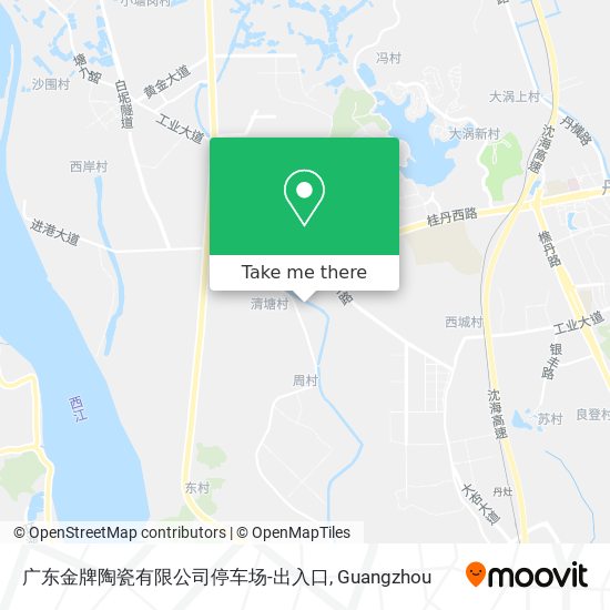 广东金牌陶瓷有限公司停车场-出入口 map