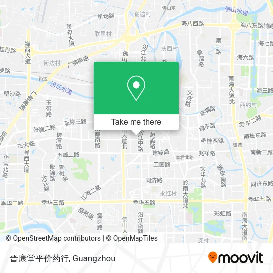 晋康堂平价药行 map