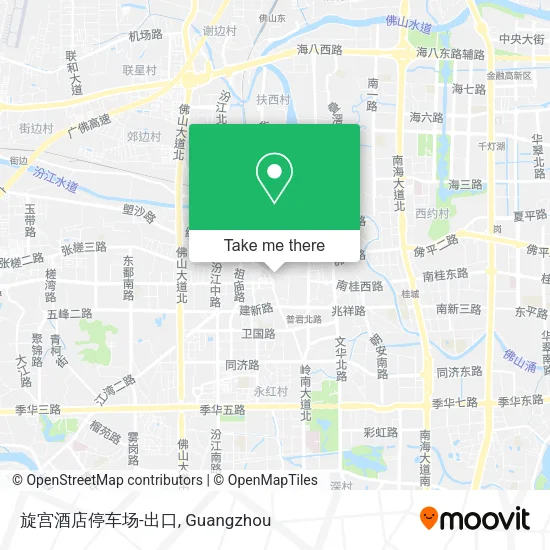 旋宫酒店停车场-出口 map