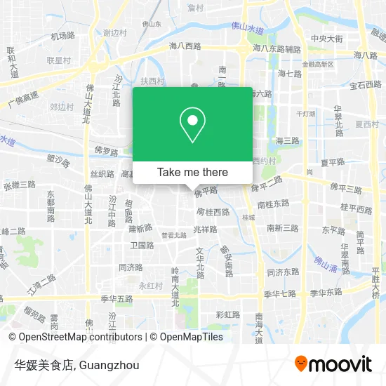 华媛美食店 map