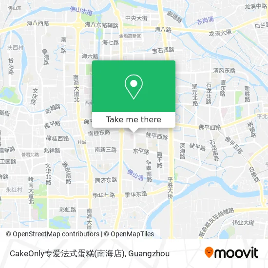 CakeOnly专爱法式蛋糕(南海店) map