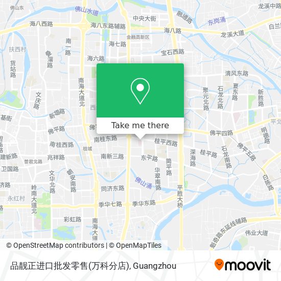 品靓正进口批发零售(万科分店) map
