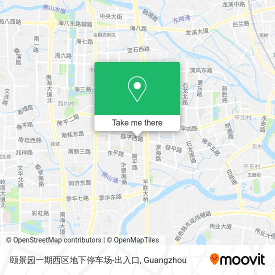 颐景园一期西区地下停车场-出入口 map