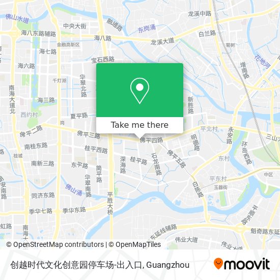 创越时代文化创意园停车场-出入口 map