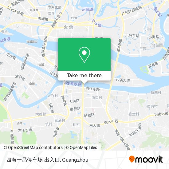 四海一品停车场-出入口 map