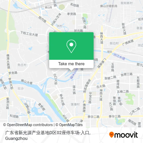 广东省新光源产业基地D区02座停车场-入口 map