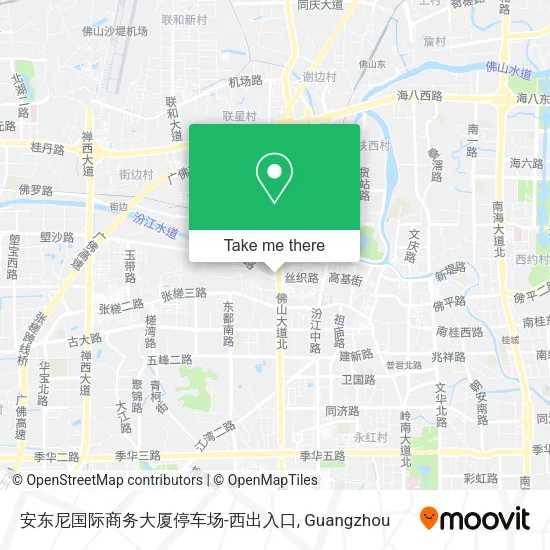 安东尼国际商务大厦停车场-西出入口 map