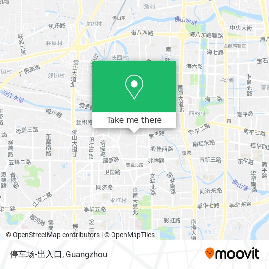 停车场-出入口 map