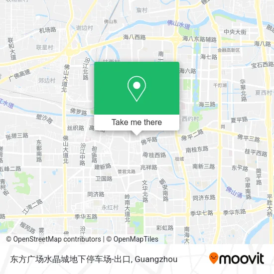 东方广场水晶城地下停车场-出口 map