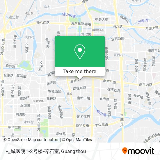桂城医院1-2号楼-碎石室 map