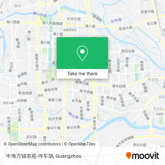 中海万锦东苑-停车场 map