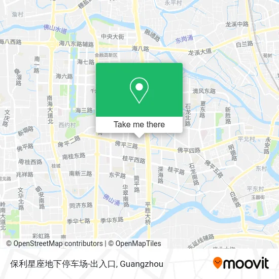 保利星座地下停车场-出入口 map