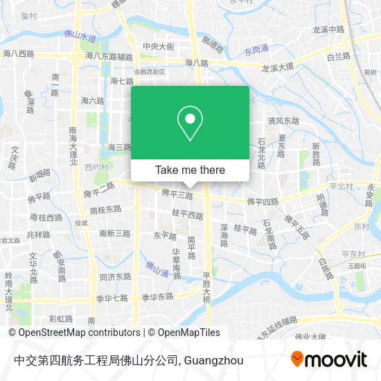 中交第四航务工程局佛山分公司 map