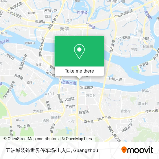 五洲城装饰世界停车场-出入口 map