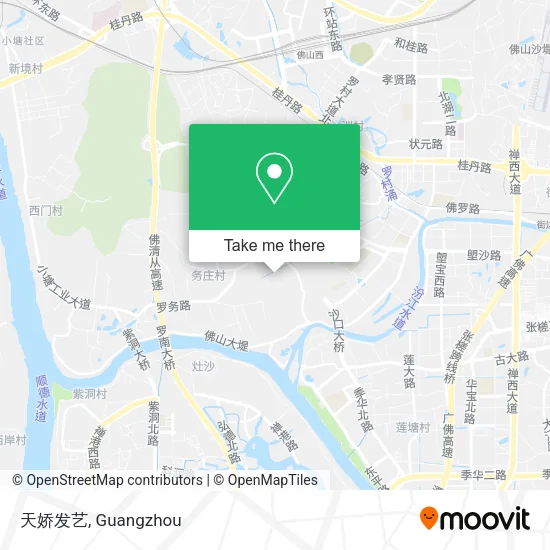天娇发艺 map