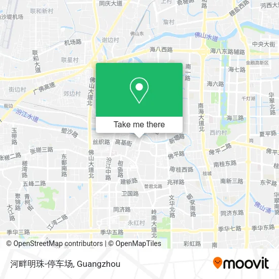 河畔明珠-停车场 map