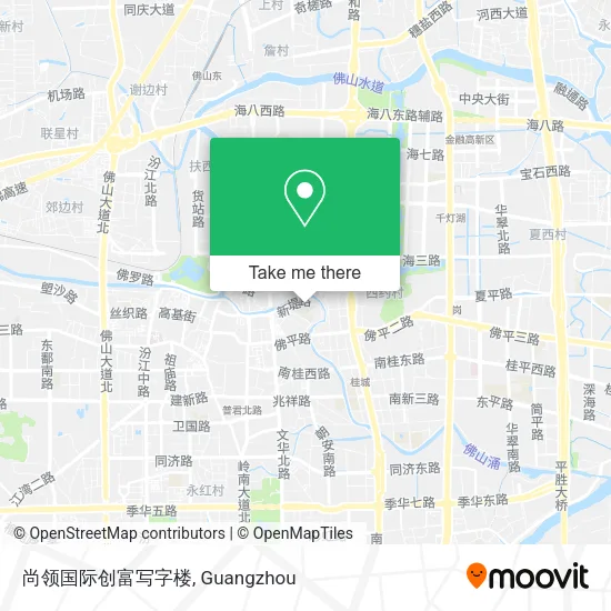 尚领国际创富写字楼 map