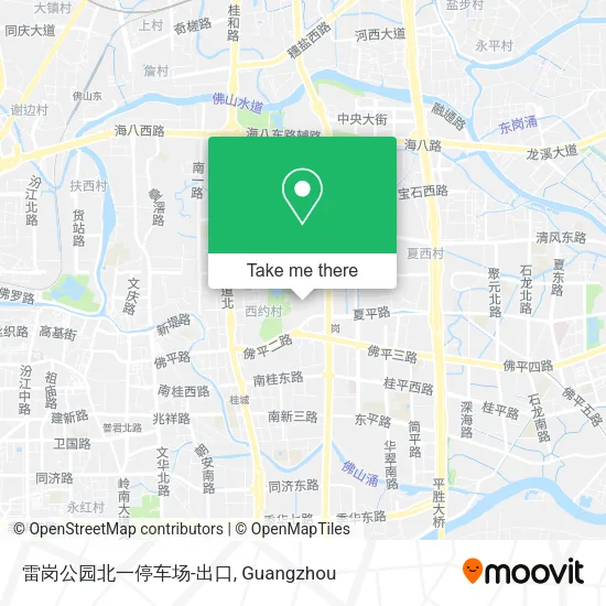 雷岗公园北一停车场-出口 map
