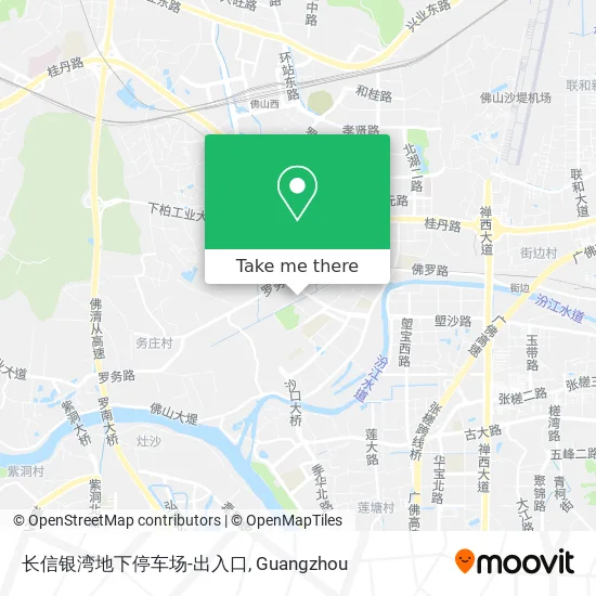 长信银湾地下停车场-出入口 map