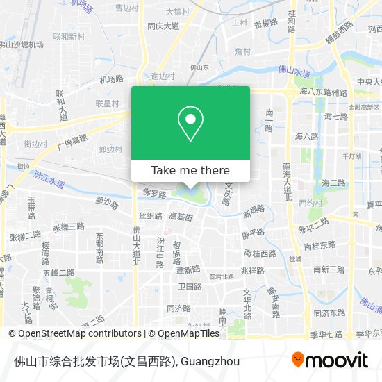 佛山市综合批发市场(文昌西路) map