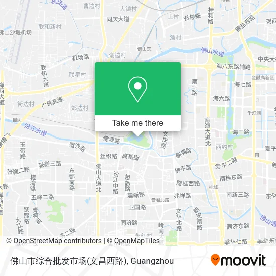 佛山市综合批发市场(文昌西路) map