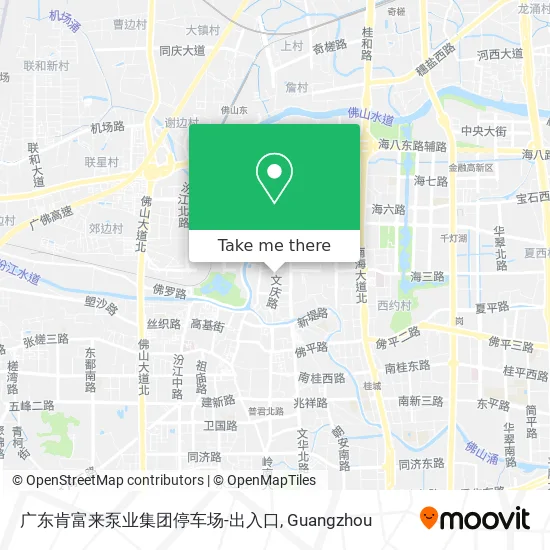 广东肯富来泵业集团停车场-出入口 map