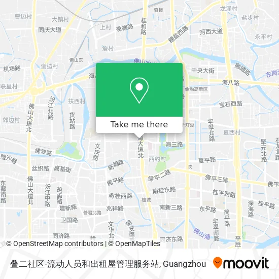 叠二社区-流动人员和出租屋管理服务站 map