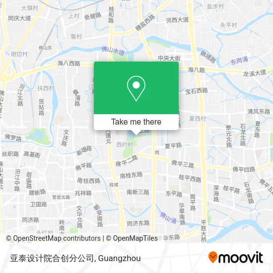 亚泰设计院合创分公司 map
