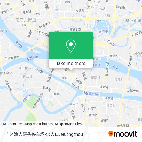 广州渔人码头停车场-出入口 map