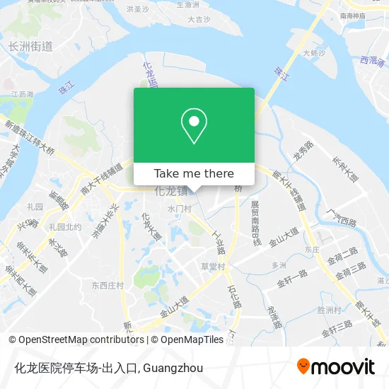 化龙医院停车场-出入口 map