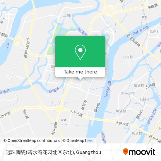 冠珠陶瓷(碧水湾花园北区东北) map