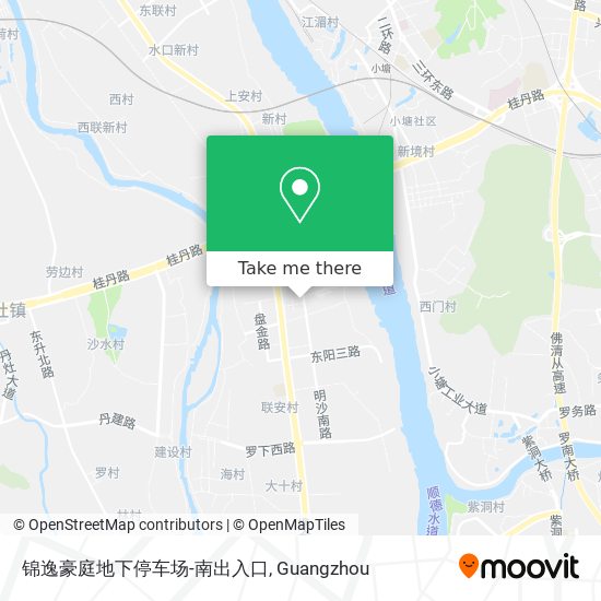 锦逸豪庭地下停车场-南出入口 map