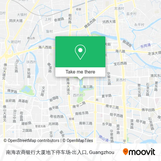 南海农商银行大厦地下停车场-出入口 map
