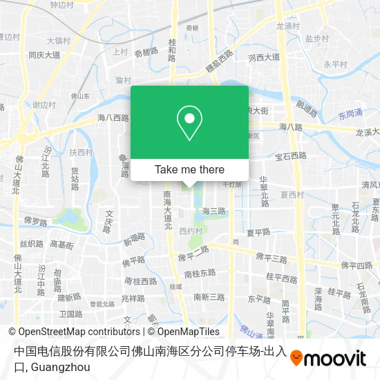 中国电信股份有限公司佛山南海区分公司停车场-出入口 map