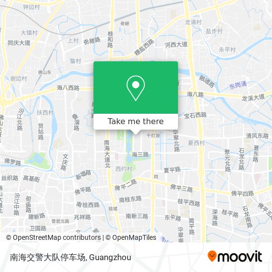 南海交警大队停车场 map
