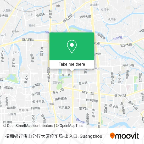 招商银行佛山分行大厦停车场-出入口 map