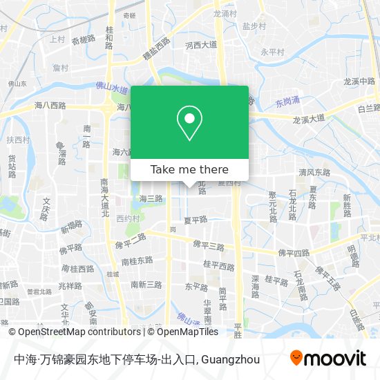 中海·万锦豪园东地下停车场-出入口 map