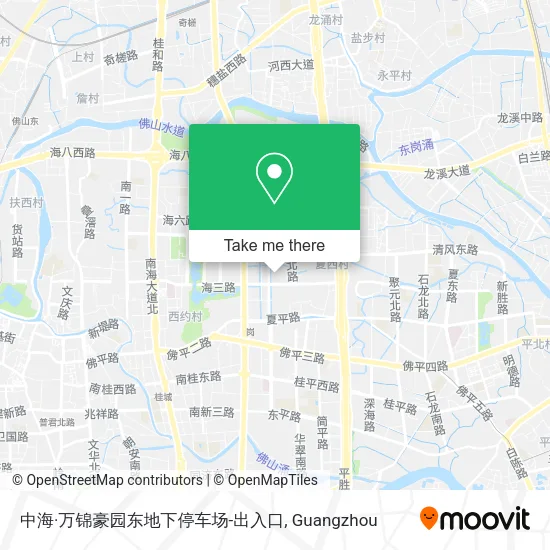 中海·万锦豪园东地下停车场-出入口 map