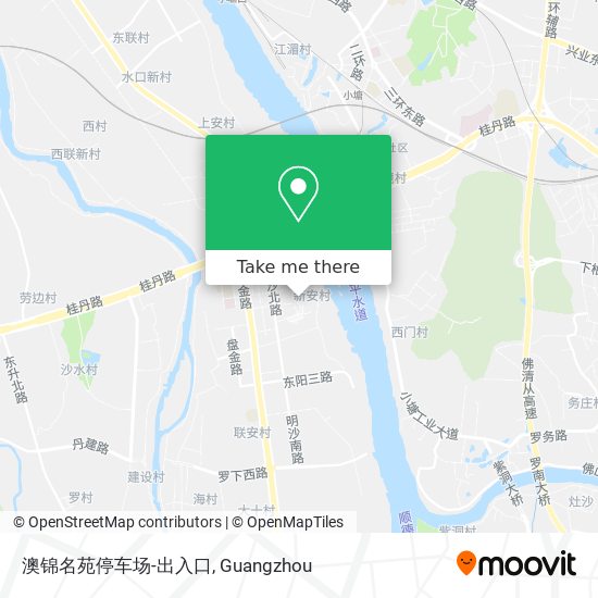 澳锦名苑停车场-出入口 map