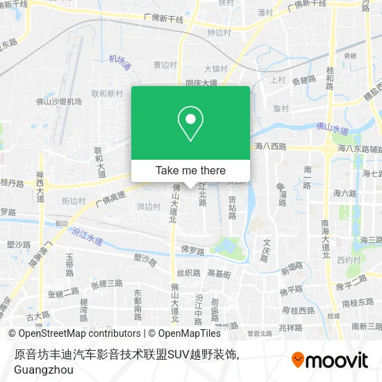 原音坊丰迪汽车影音技术联盟SUV越野装饰 map