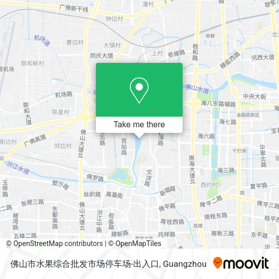 佛山市水果综合批发市场停车场-出入口 map