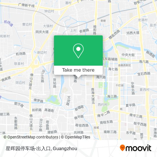 星晖园停车场-出入口 map