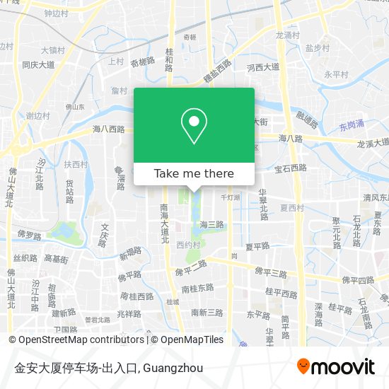 金安大厦停车场-出入口 map