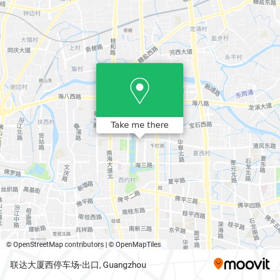 联达大厦西停车场-出口 map